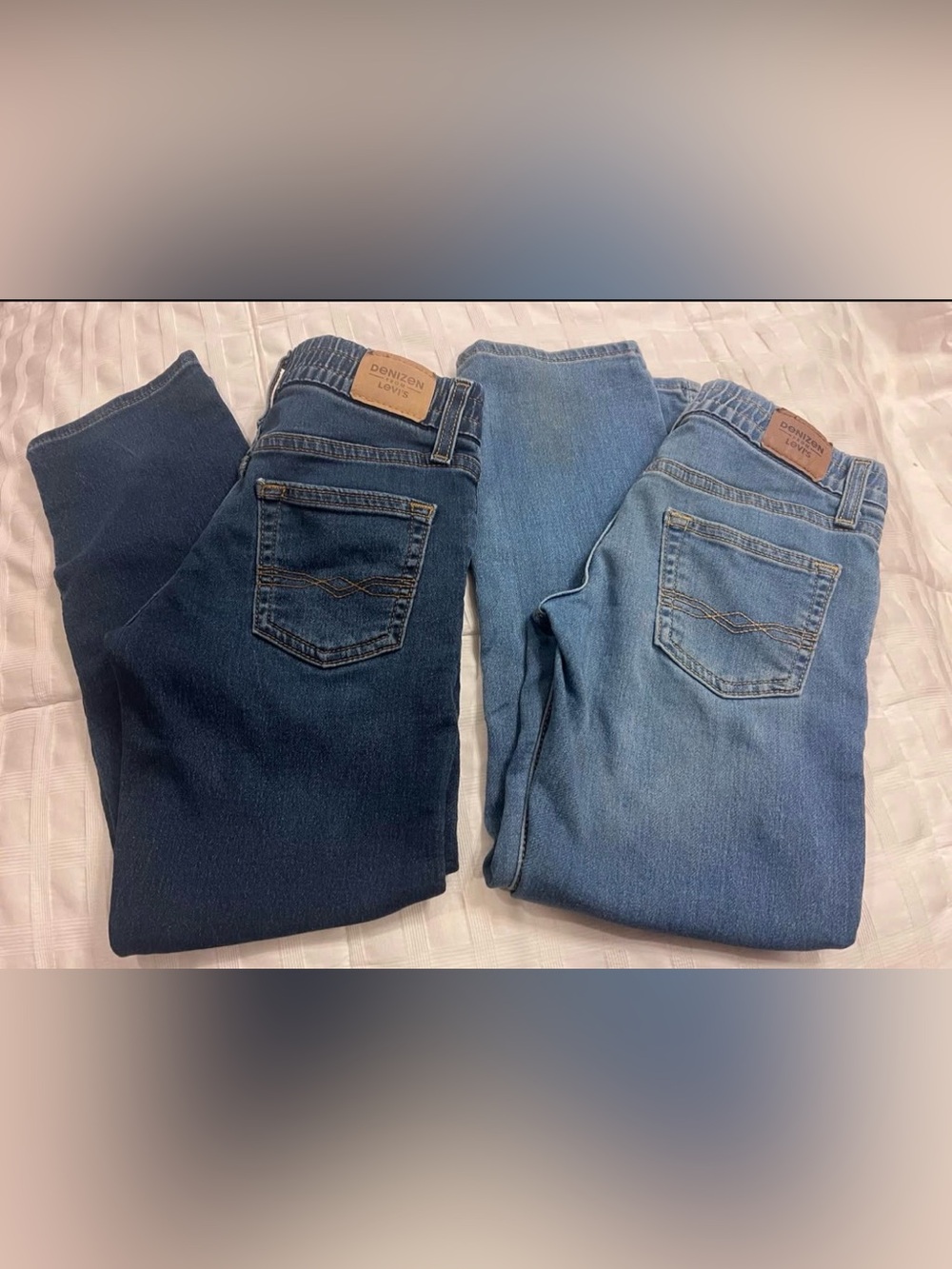 Boys size 7- 2 pair Levi pull on jeans - good condition